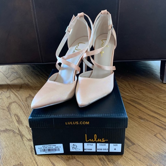 Lulus Freyana Rose Gold Pumps - Size 8 - Picture 6 of 6